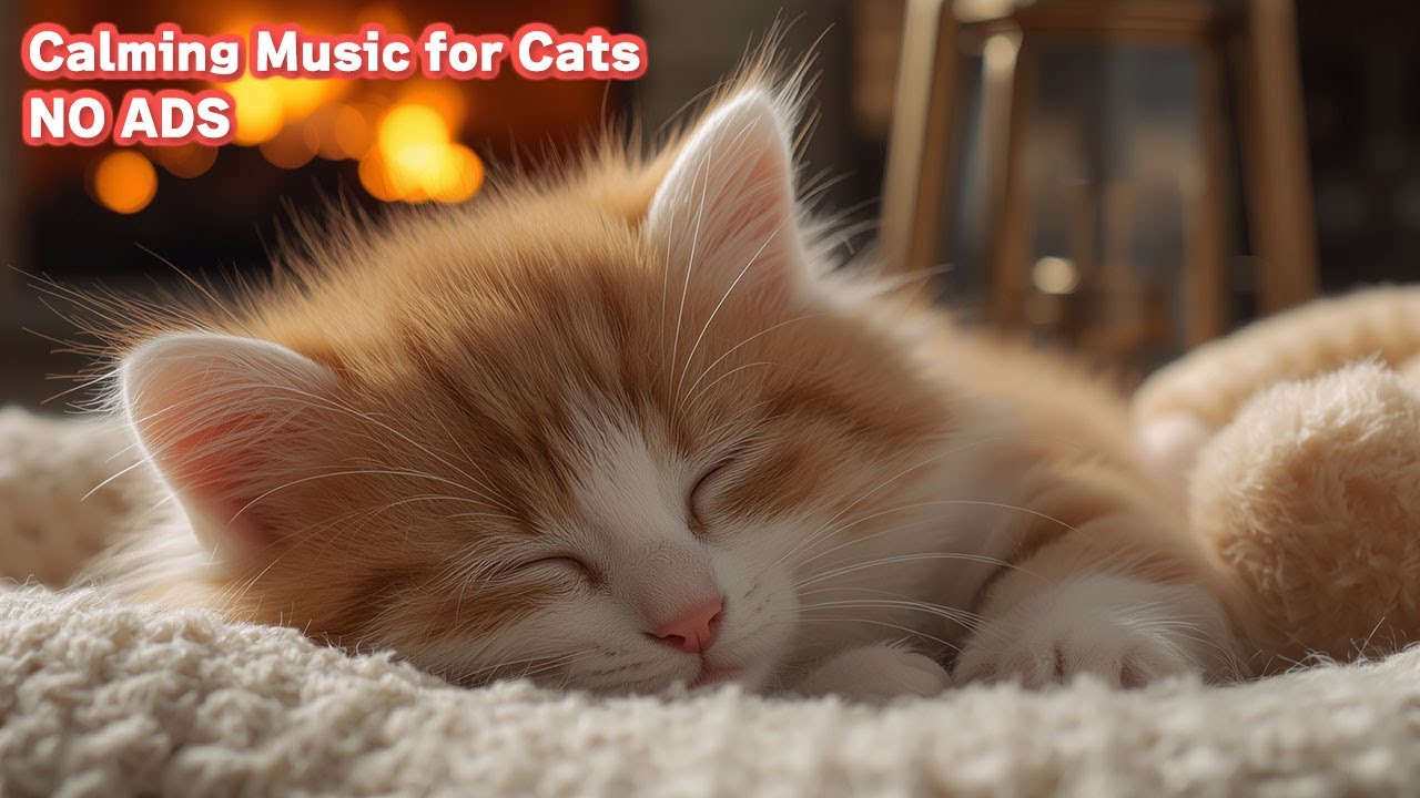 Music to Let Cats Sleep 🐱 12 Hours No Ads - Cat Sleeping Music for Deep Relaxation