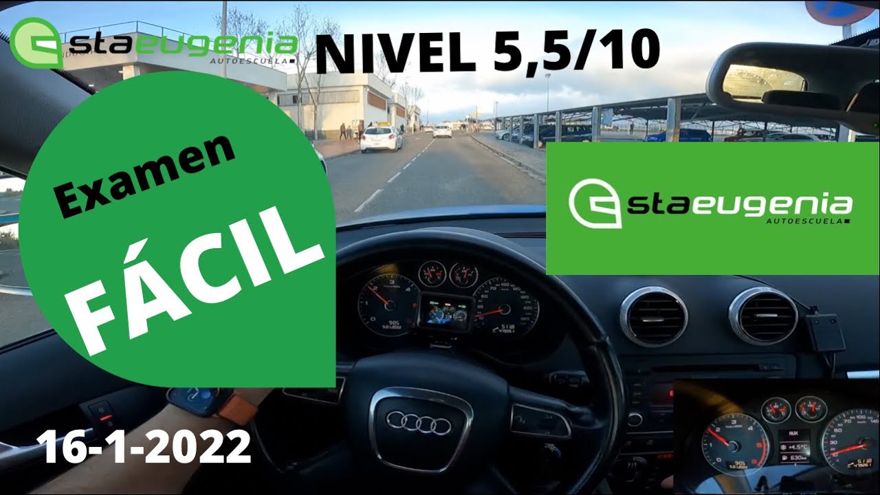 EXAMEN PRÁCTICO FÁCIL DGT. RECORRIDO MUY UTILIZADO POR LOS EXAMINADORES DGT MÓSTOLES.