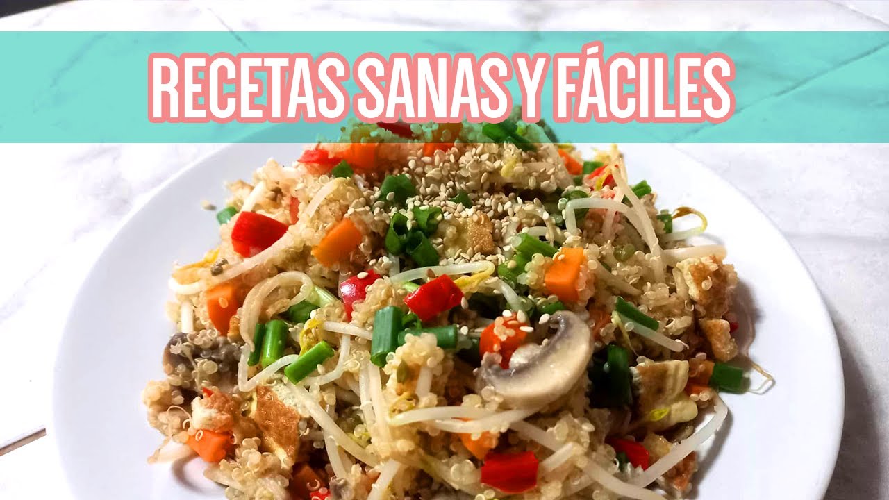 Vegetariano: Chaufa de quinua. Rápido, fácil y saludable. Nivel principiante