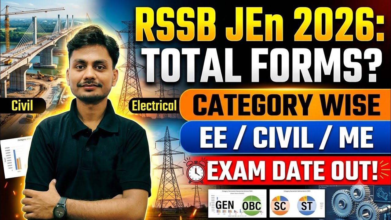 Rajasthan JEn Total Form 2026 | RSSB Junior Engineer Exam Date Out 2026 | Yogi Sir