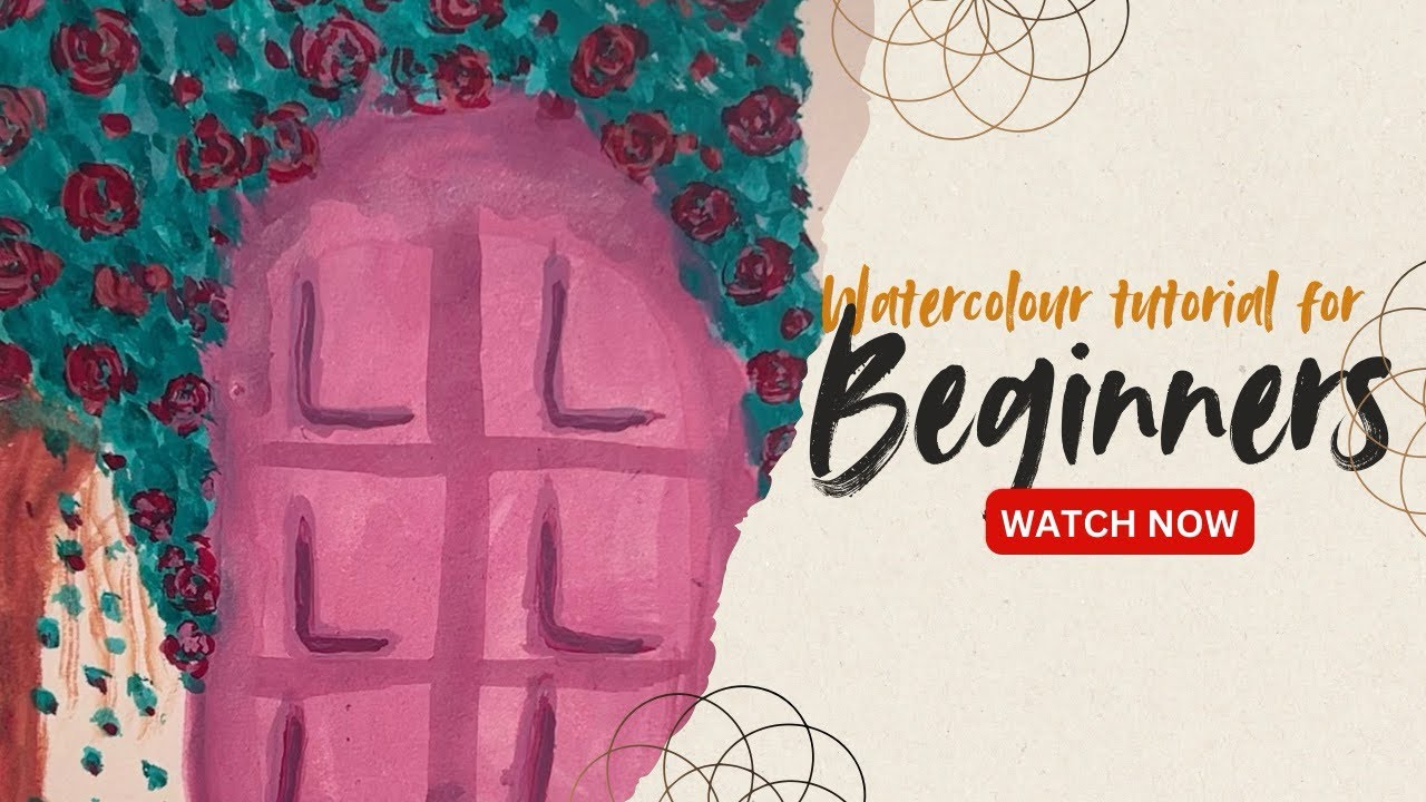 Watercolour for Beginners || English || Malayalam #watercolor #tutorial #beginners  