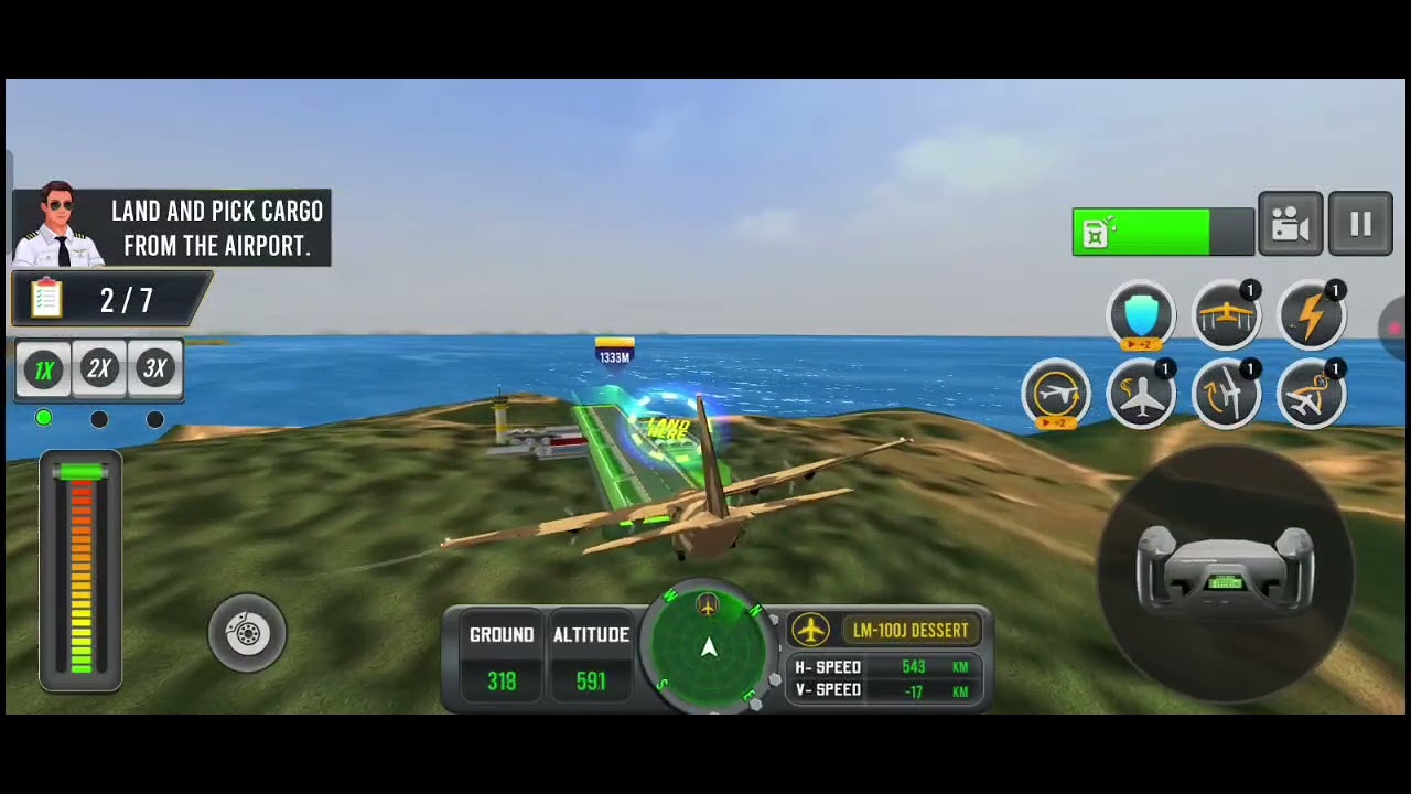 Pilot Simulator Airplane Game Cargo mode