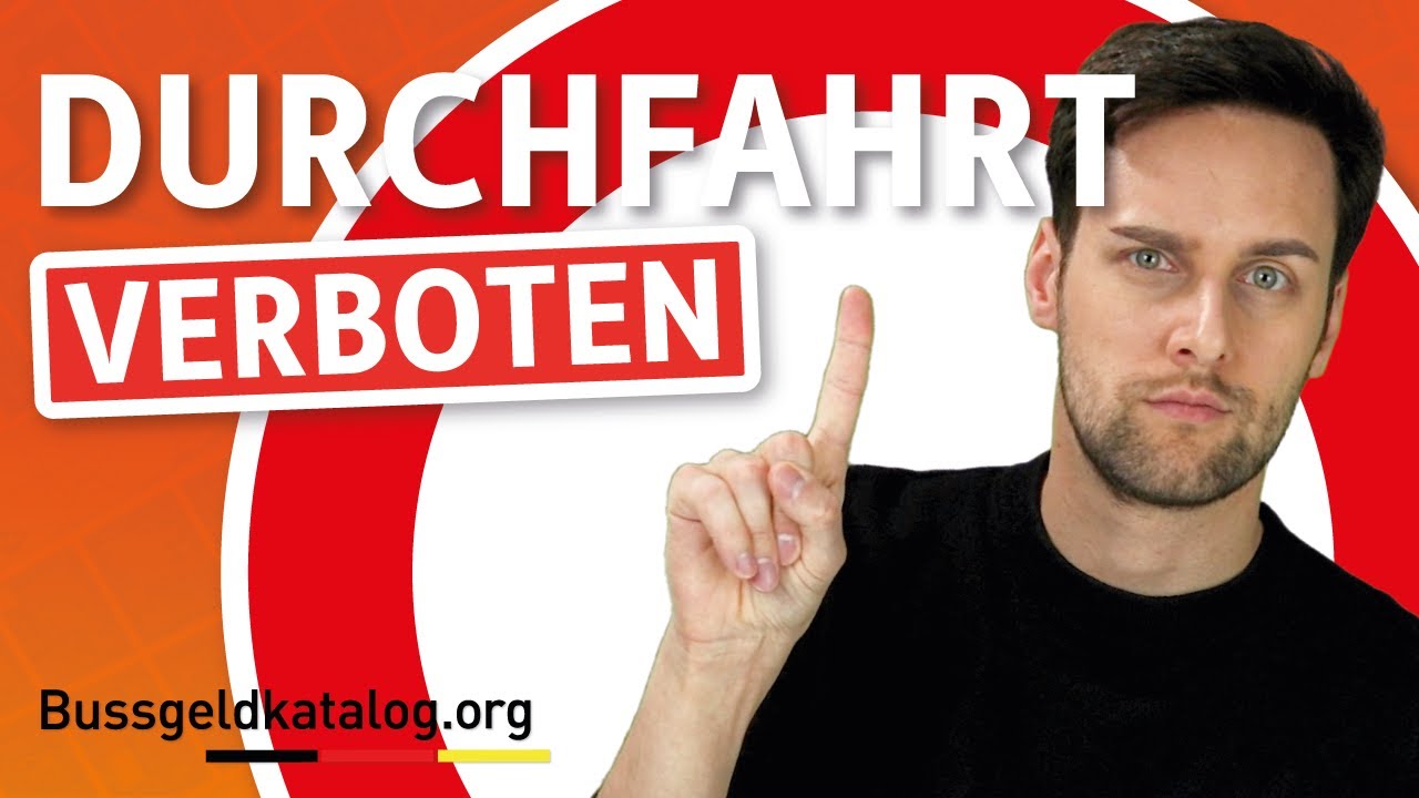 VZ 250: Durchfahrt verboten! ✋ - Verkehrsschilder lernen mit bussgeldkatalog.org