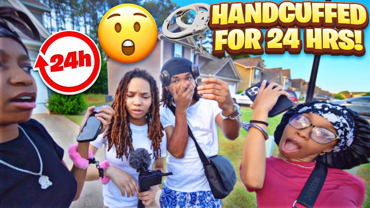 SGC MAFIA HANDCUFFED FOR 24 HOURS ft. @Thekajahadalia  @jadiaaaaaa  @sgcbrooke