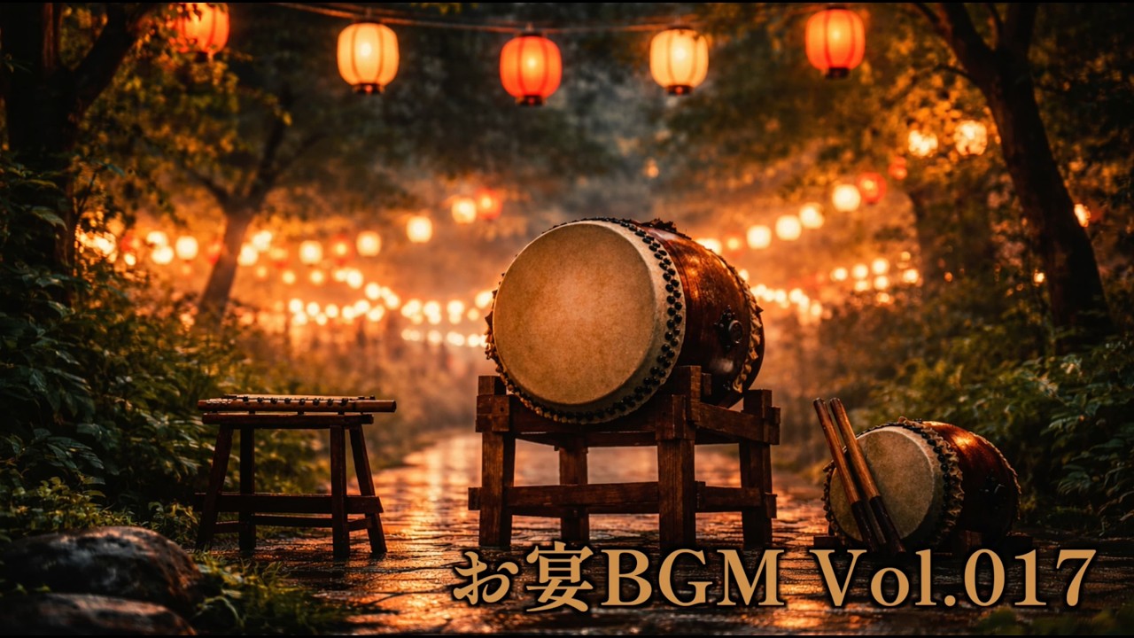 【お祭りBGM】活気ある日本祭りインスト｜Japanese Festival Music｜作業用・店舗用 お宴BGM_Vol.017