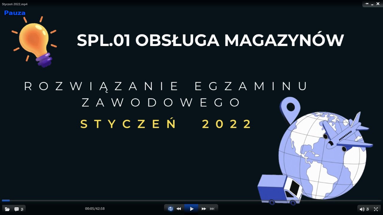 Rozwiązanie egzaminu zawodowego SPL.01 2022r. Obsługa magazynów. Technik Logistyk