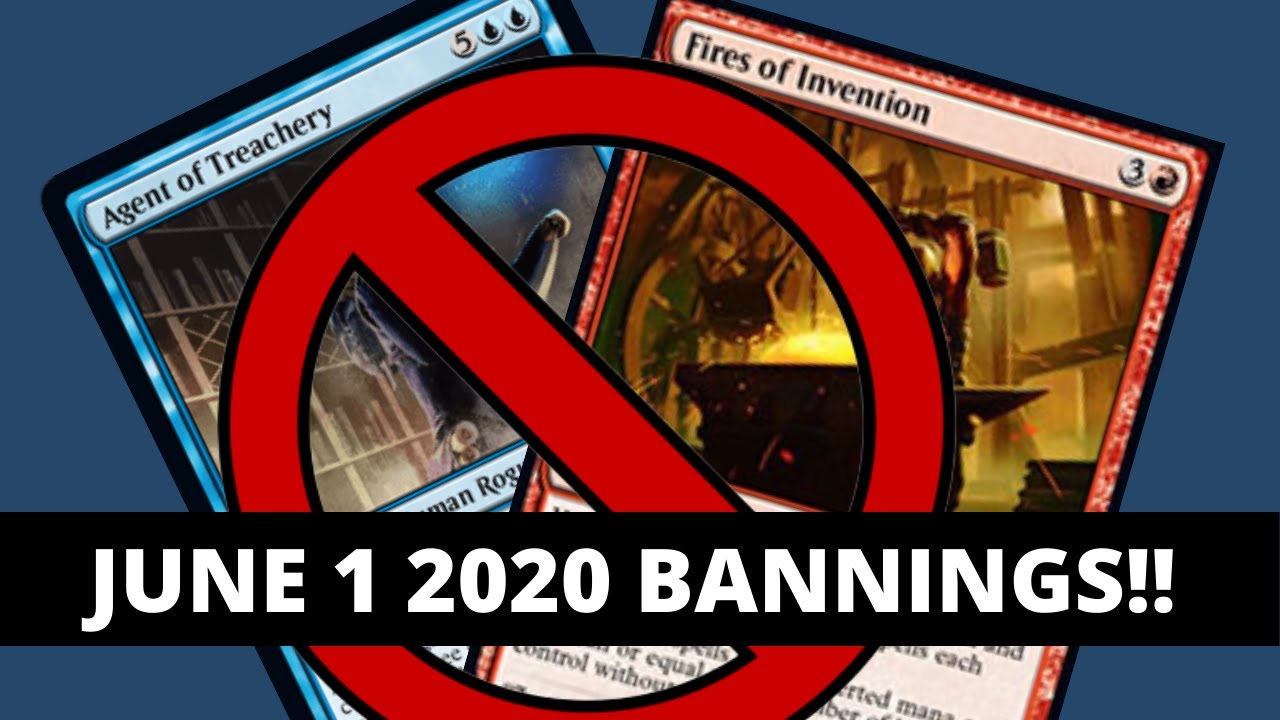 MTG June 1 2020 Bannings! - Agent of Treachery Fires of Invention Magic the Gathering Arena MTG MTGA