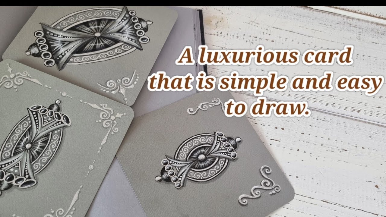A luxurious card that is simple and easy to draw/pattern 'sori'