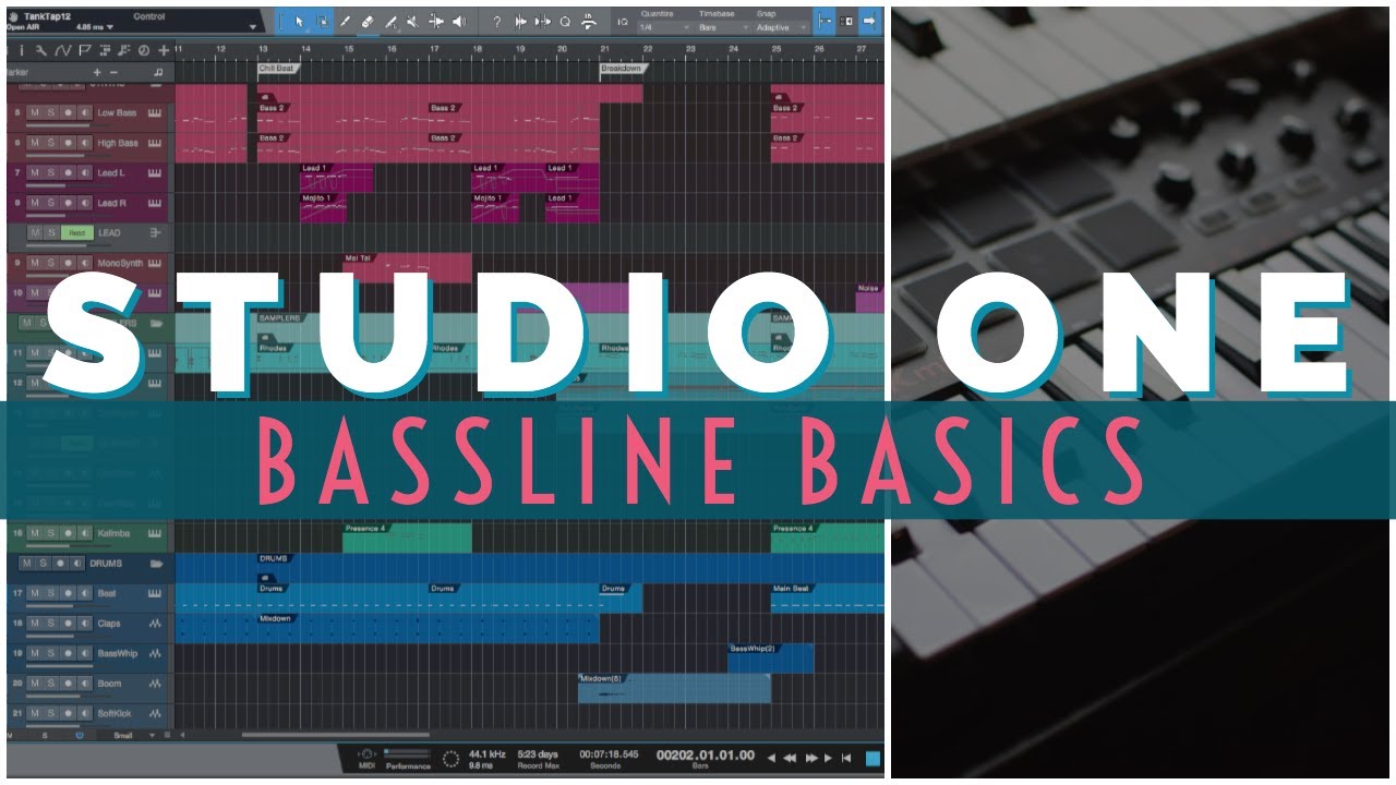 Studio One - Intro to Basslines for Producers