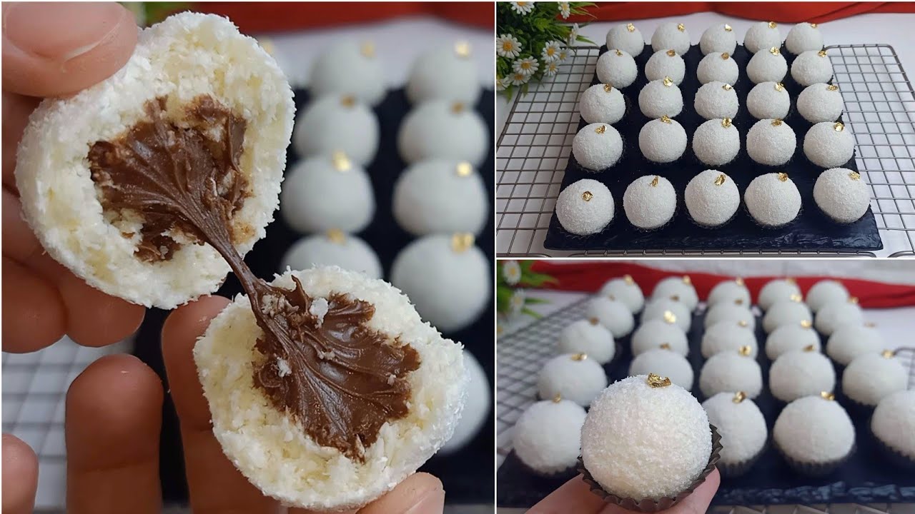 حلوة الرفاييلو اللذيذة .. حضريه لأولادك و فرحيهم بيها 🤤 ساهلة و ماتشدش كامل اليد