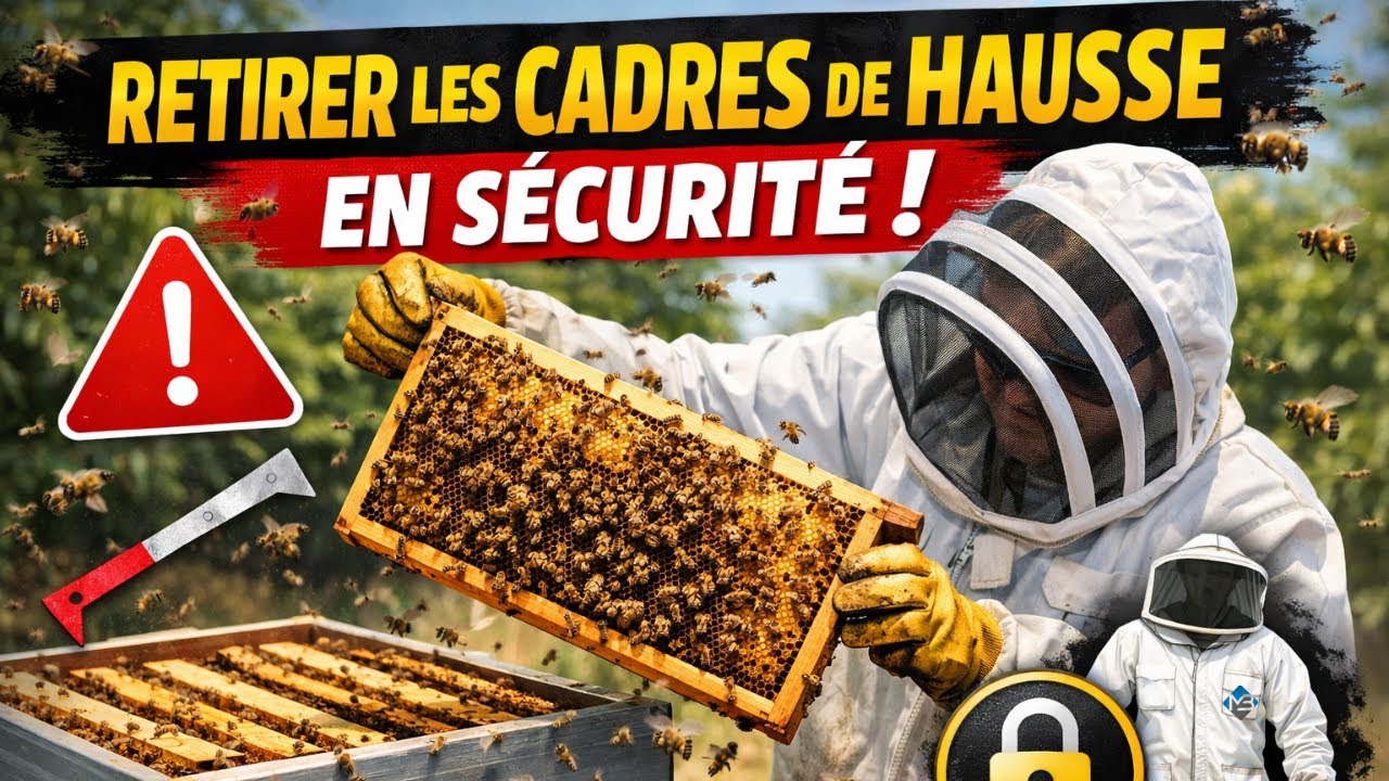COMMENT FAIRE UN RETRAIT DES CADRES DE HAUSSE SUR UNE RUCHE