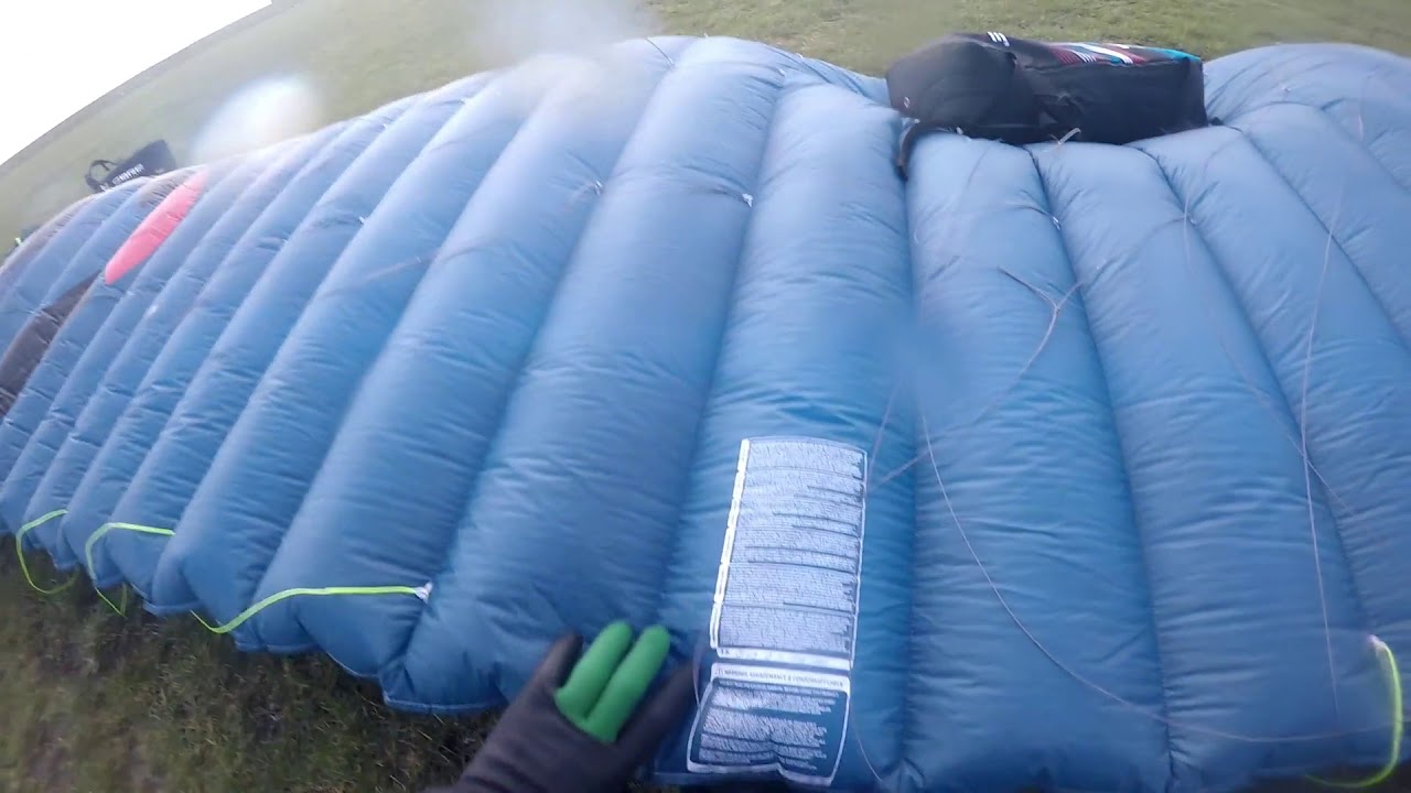Ozone Chrono V3 9m, gusty winds, 14,6m and landing/packing