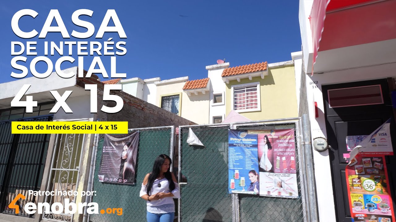 CASA DE INTERÉS SOCIAL en 4 X 15 | ¿Cómo es el INTERIOR de ESTA VIVIENDA | Casas de Interés Social