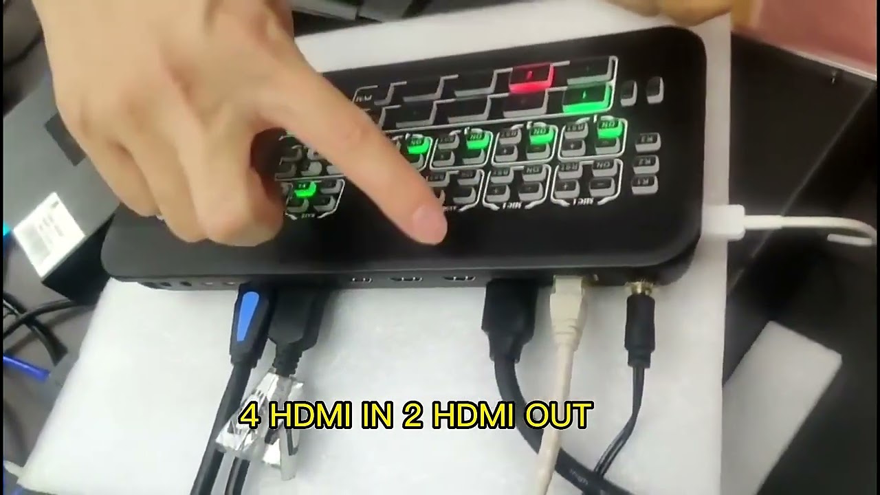 The cheapest price 4 channel HDMI multiview Live stream video Switcher
