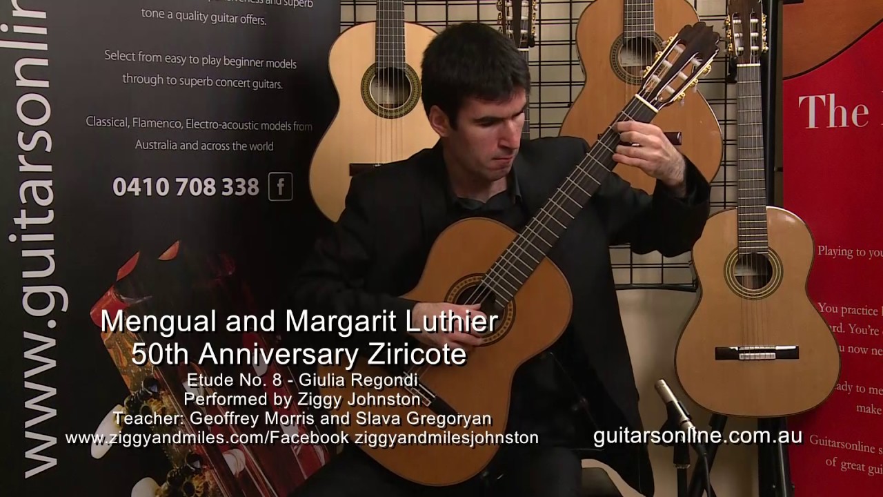 Alhambra Mengual & Margarit, Model Luthier 50th Anniversary Ziricote-Performed Ziggy Johnston