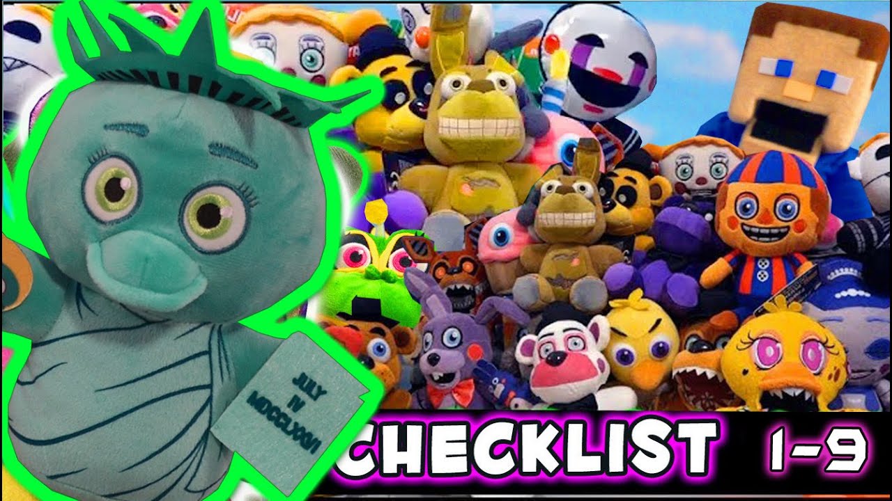 FNAF FUNKO Plush COMPLETE Checklist Guide - Series 1-9 (2016 - 2022) Five Nights at Freddy's