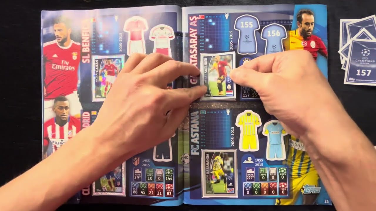 UEFA Champions League 2015-2016 Sticker Album series Part 15