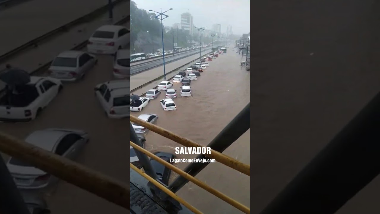 Temporal atinge Salvador e regi&atilde;o e deixa diversas vias alagadas