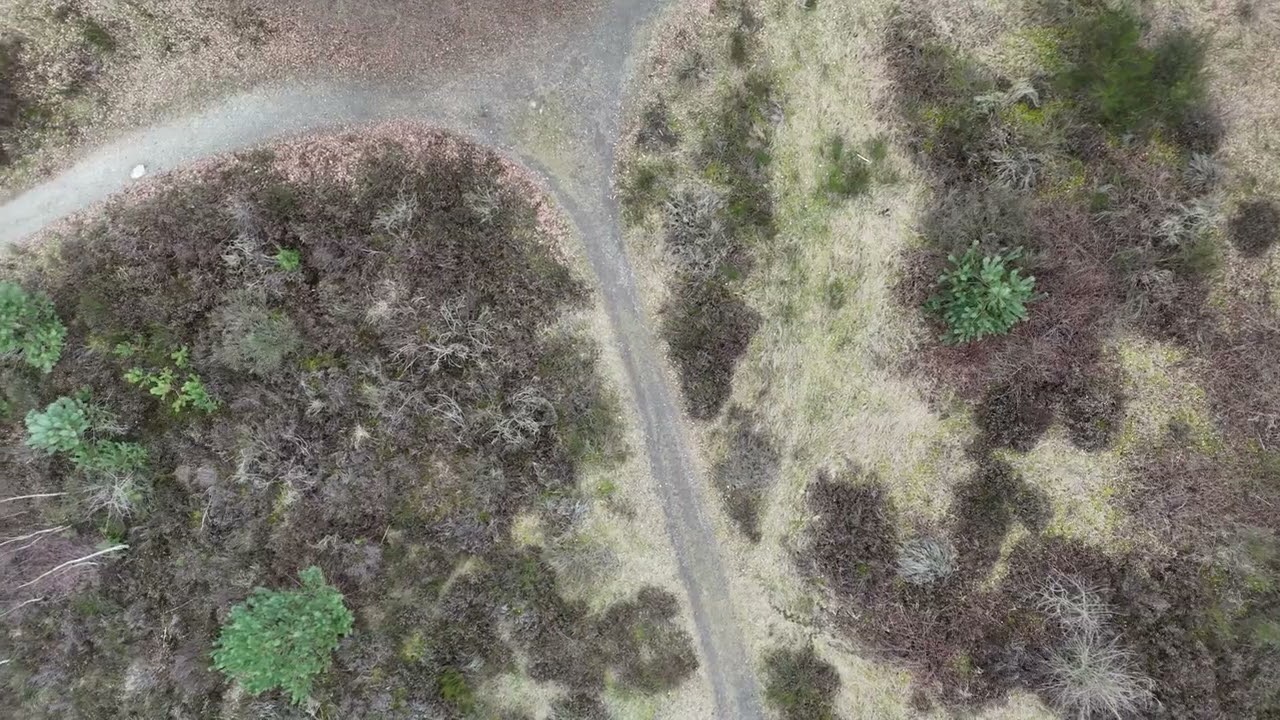 met de drone op de hei