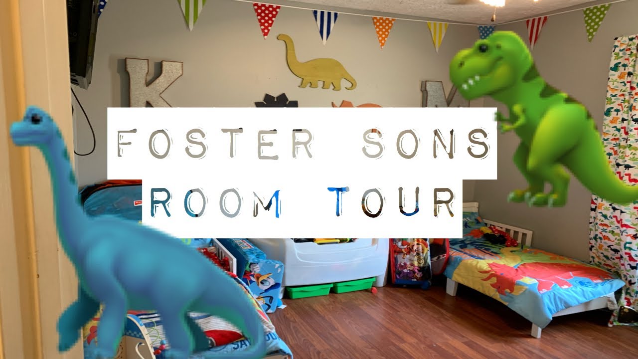 Foster Sons Room Tour: Dinosaur Theme