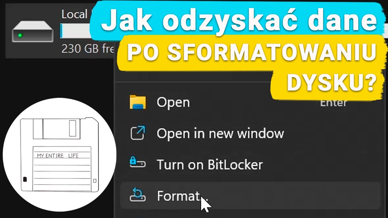 💾 Jak odzyskać dane po sformatowaniu dysku twardego, pamięci USB lub karty pamięci 💾