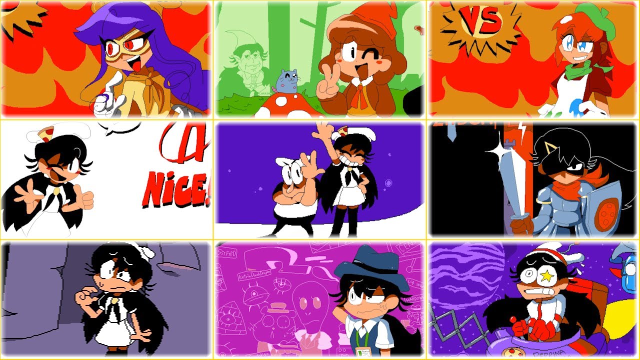 Peppina Ramen v.3.8 Ranks, Boss and Level Intros and Ending! [Pizza Tower mods]