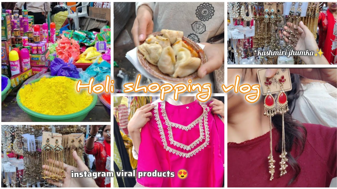 Holi me aya market me trendy collection 🛍️✨ 