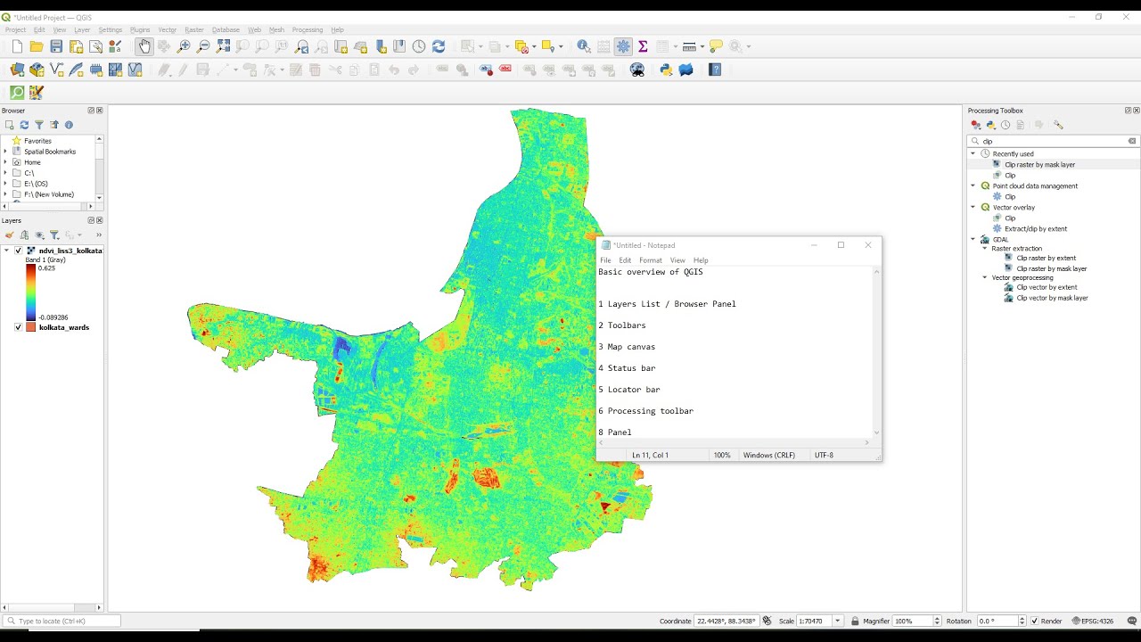 Basic overview of QGIS
