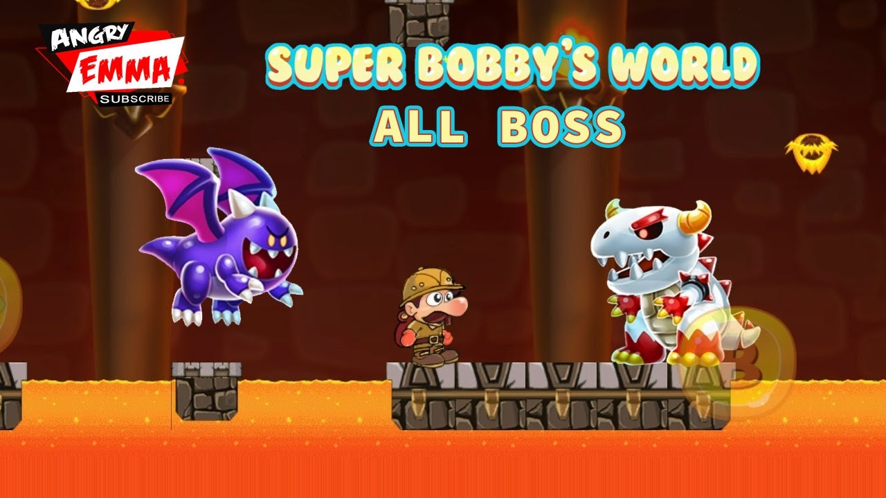 Super Bobby's World - ALL BOSSes (Levels 10,20,30,40,50,60,70,80)