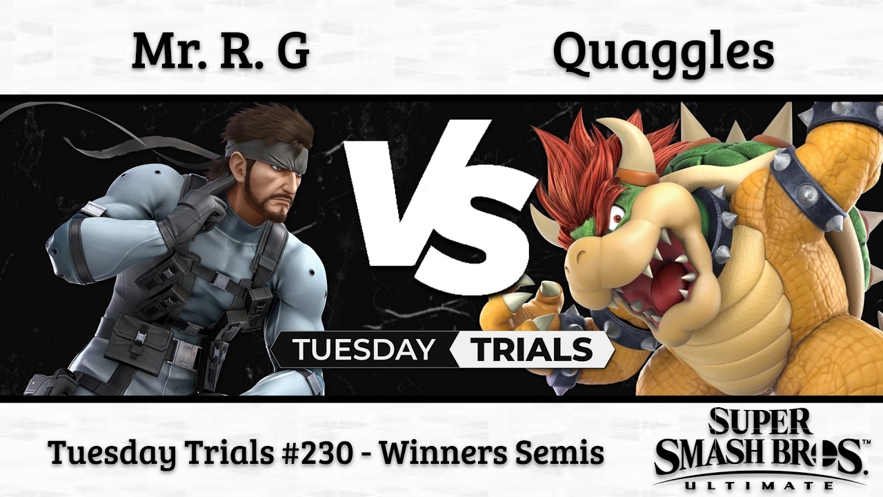 CFG Tuesday Trials 230: Mr. R. G (Snake) vs. Quaggles (Bowser) - Winners Semis