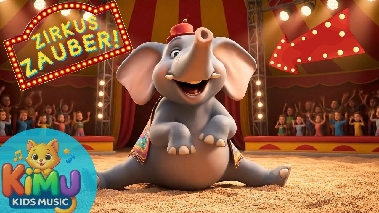 Zirkus-Zauber 🎪 Kinderlied mit Elefant, Clown & Magie – Lustiges Mitmachlied für Kinder