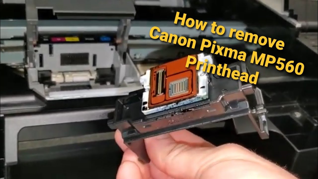 How to remove Printhead in Canon Pixma MP560 MP550 Printer