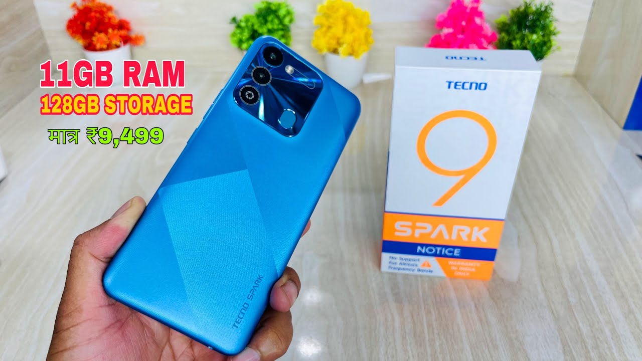 TECNO SPARK 9 (TECNO KG5p) 11GB RAM 128GB || Unboxing || Review || Camera || Only ₹9,499 🔥
