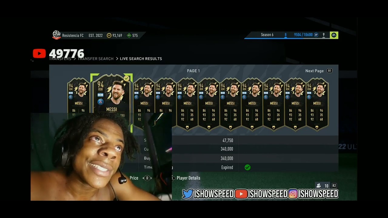 ISHOWSPEED FORCED TO BUY MESSI 😂😂😂 (HAS A MENTAL BREAKDOWN) - ISHOWSPEED BUYS MESSI