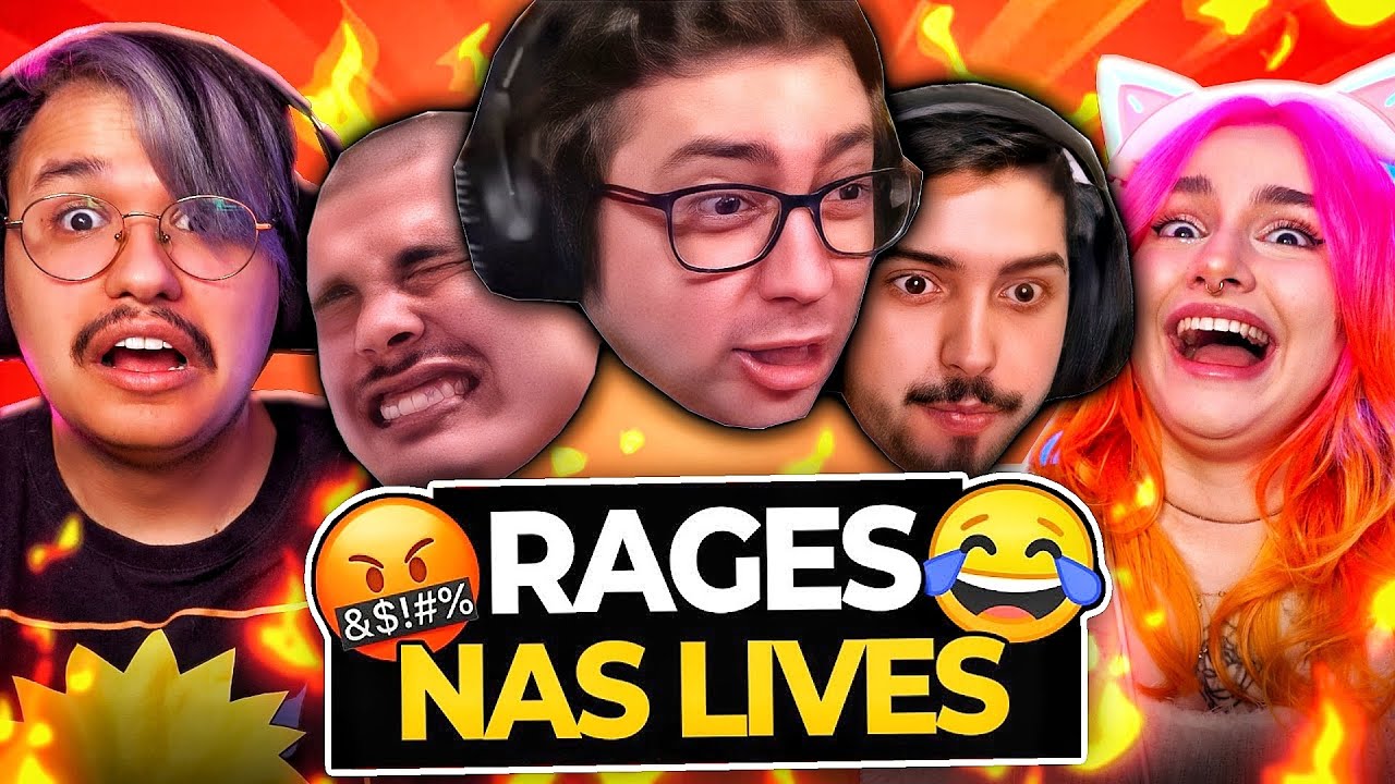 QUEBROU TUDO?! KKKKK  STREAMERS DANDO RAGES, TILTANDO E CORINGANDO NAS LIVES
