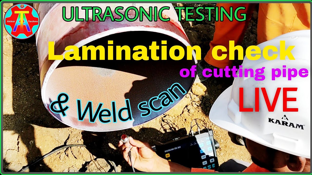 How to LAMINATION and Weld scan check in ultrasonic testing. From TR Probe.  Weld scanning in UT