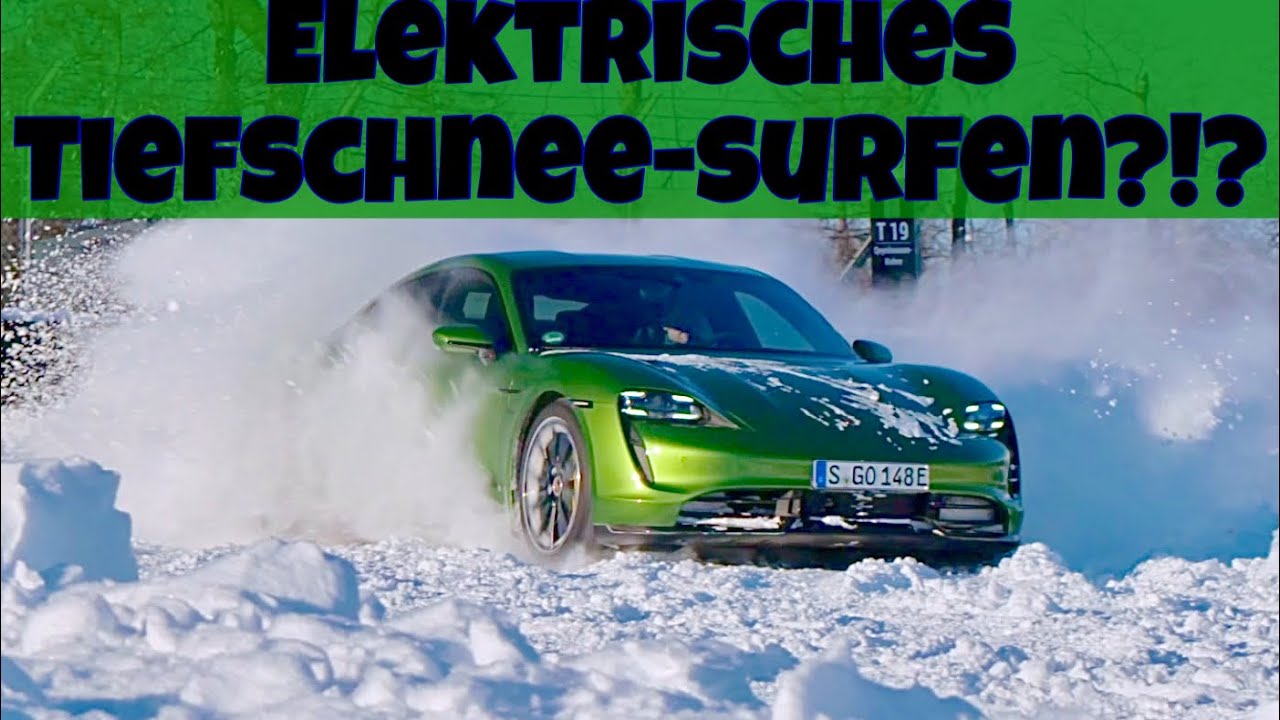 Schneetest Porsche Taycan Turbo S // Tim Schrick // Bilster Berg