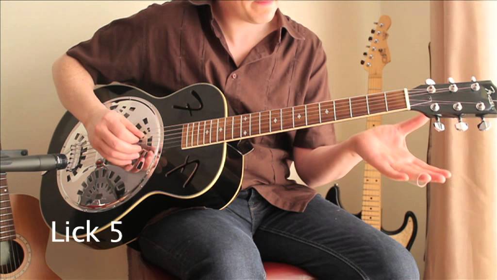 Slide Guitar Licks for Open D - Lesson