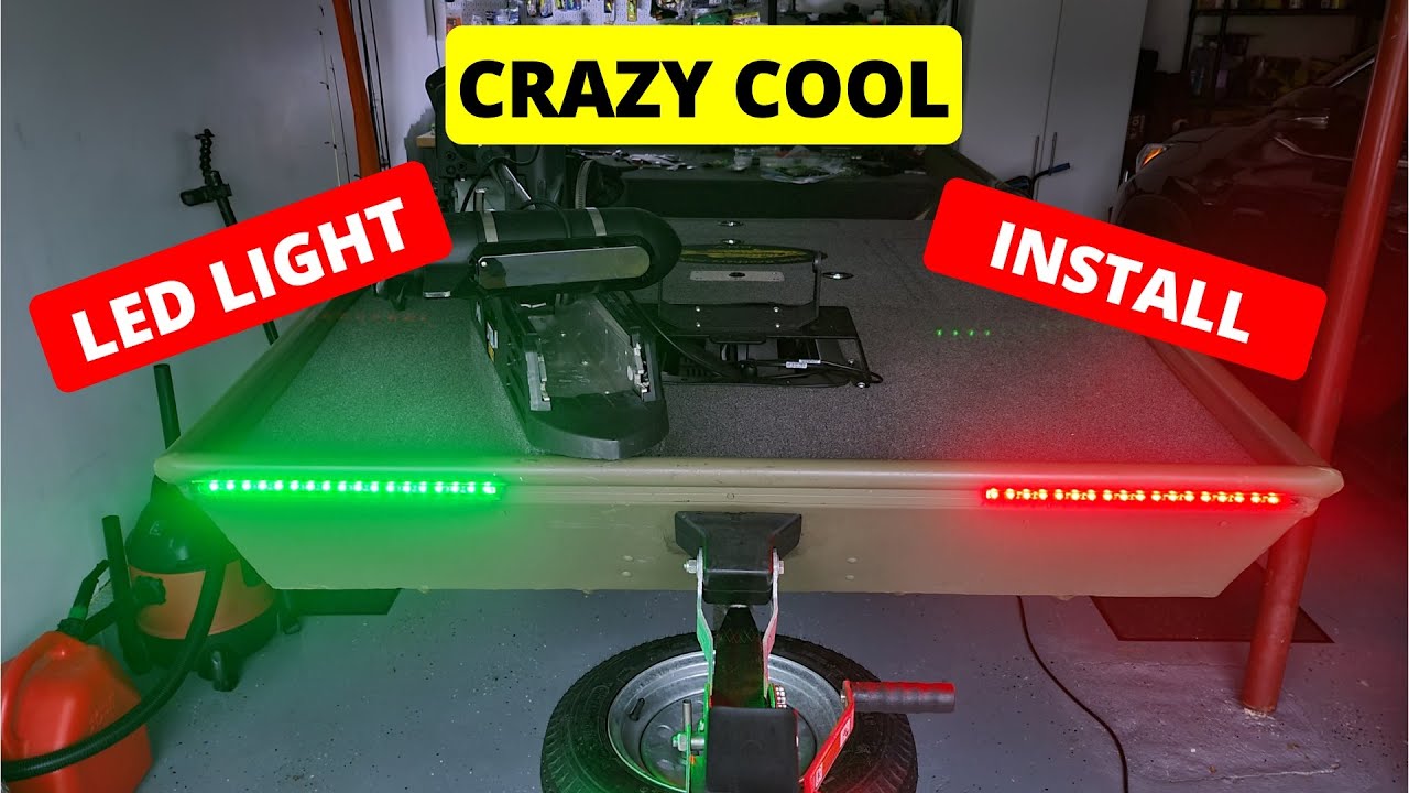 Jon Boat LED Navigation Light Installation {Jon Boat To Bass Boat Conversion} Lowe 1448