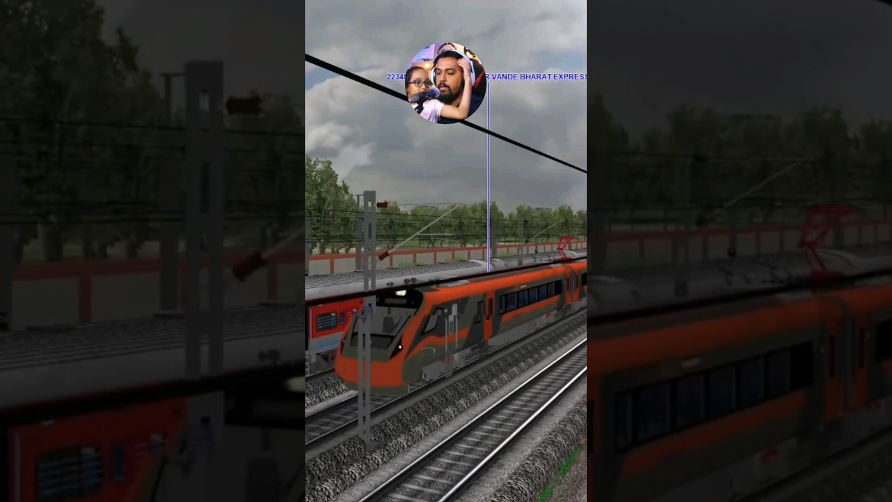 JOY OF SPOTTING ORANGE VANDE BHARAT IN MSTS #shorts #vandebharatexpress #msts #thegamerstoys