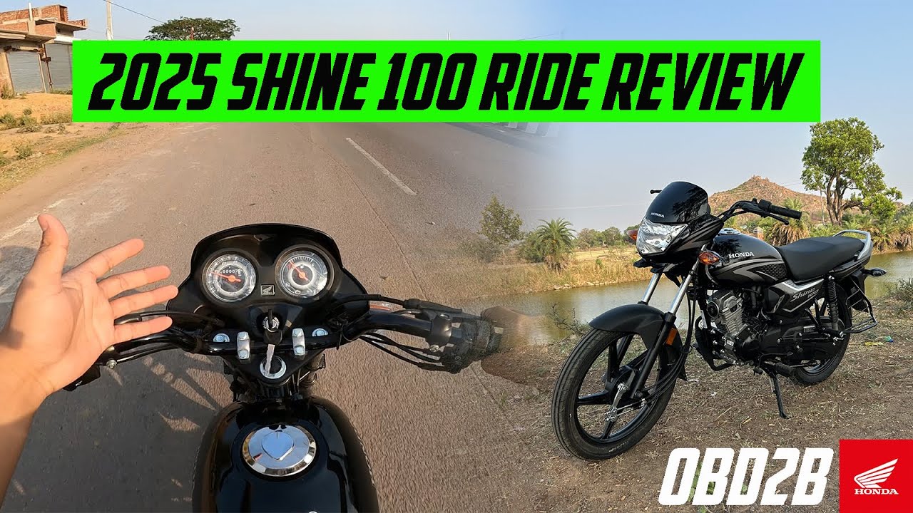 2025 New Honda Shine 100 OBD2B Real Life Ride Review | Better Than Hero HF Deluxe ?
