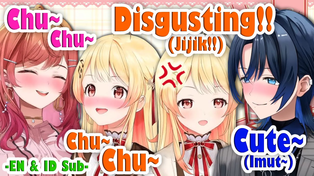 Kanade Always Reacts Differently to Ao & Ririka Whey They Being Affectionate Towards Her [Hololive]