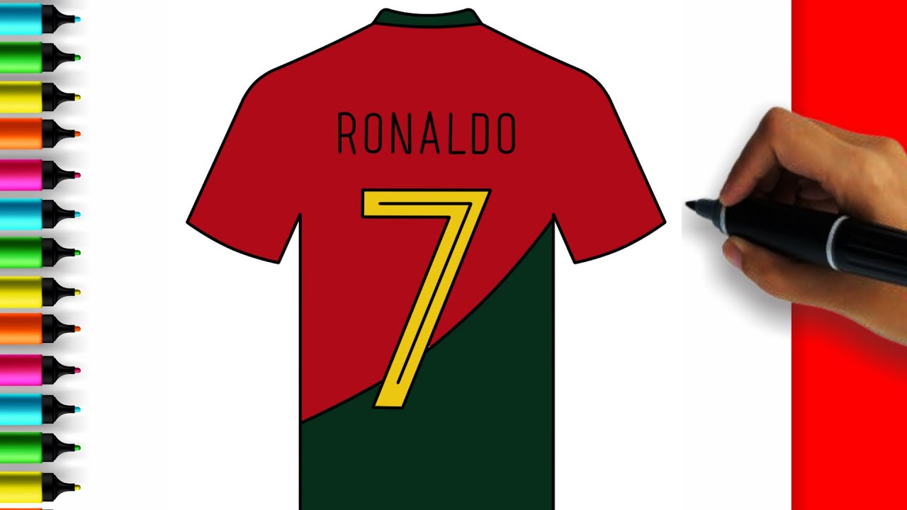 CÓMO DIBUJAR CRISTIANO RONALDO PORTUGAL CR7