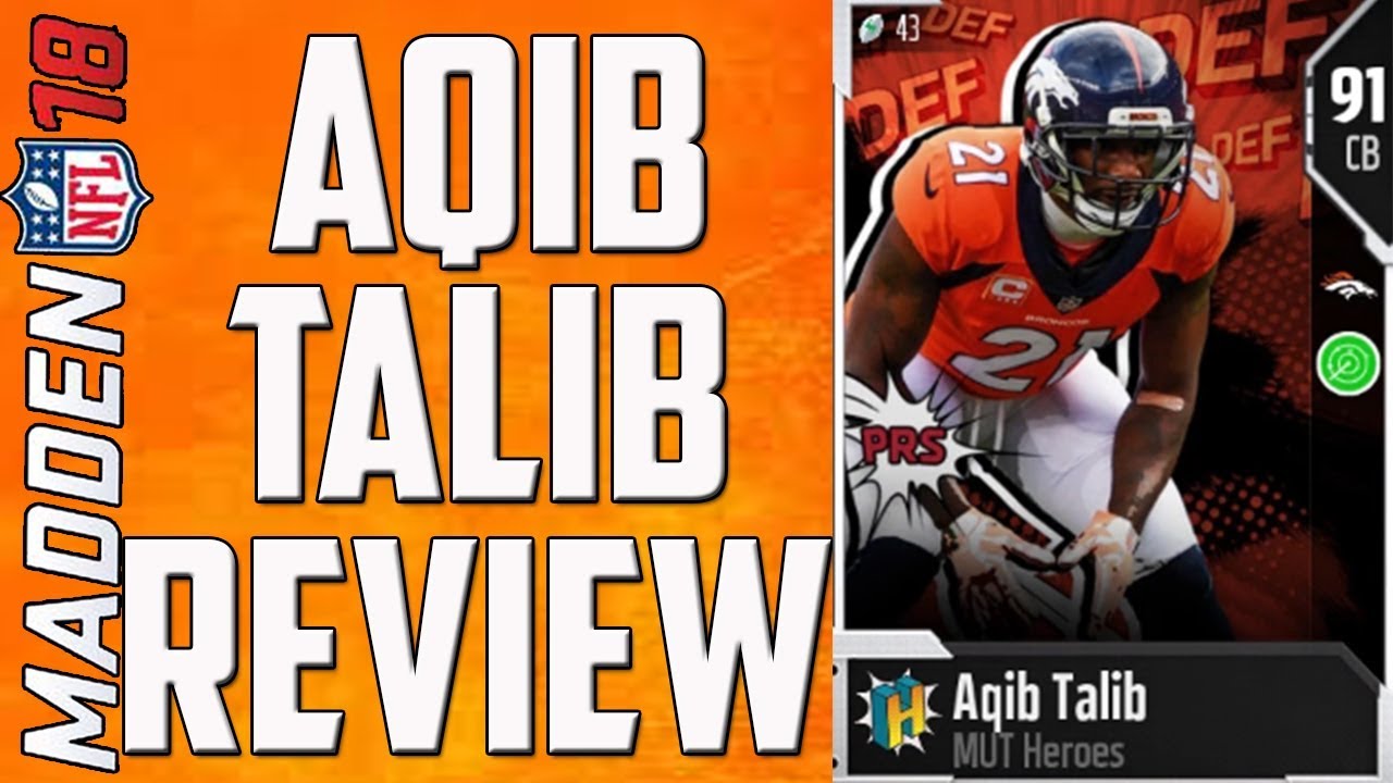 HOW GOOD IS MUT HERO AQIB TALIB? MUT 18 CARD REVIEW
