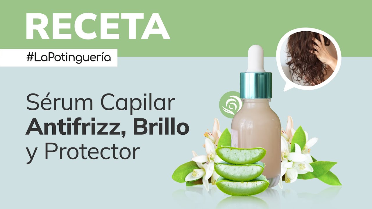 Cómo hacer Sérum Antifrizz, Protector y Brillo 💆‍♀️ Aloe Vera+Inulina+Hialurónico 🥣 Jabonarium #LP