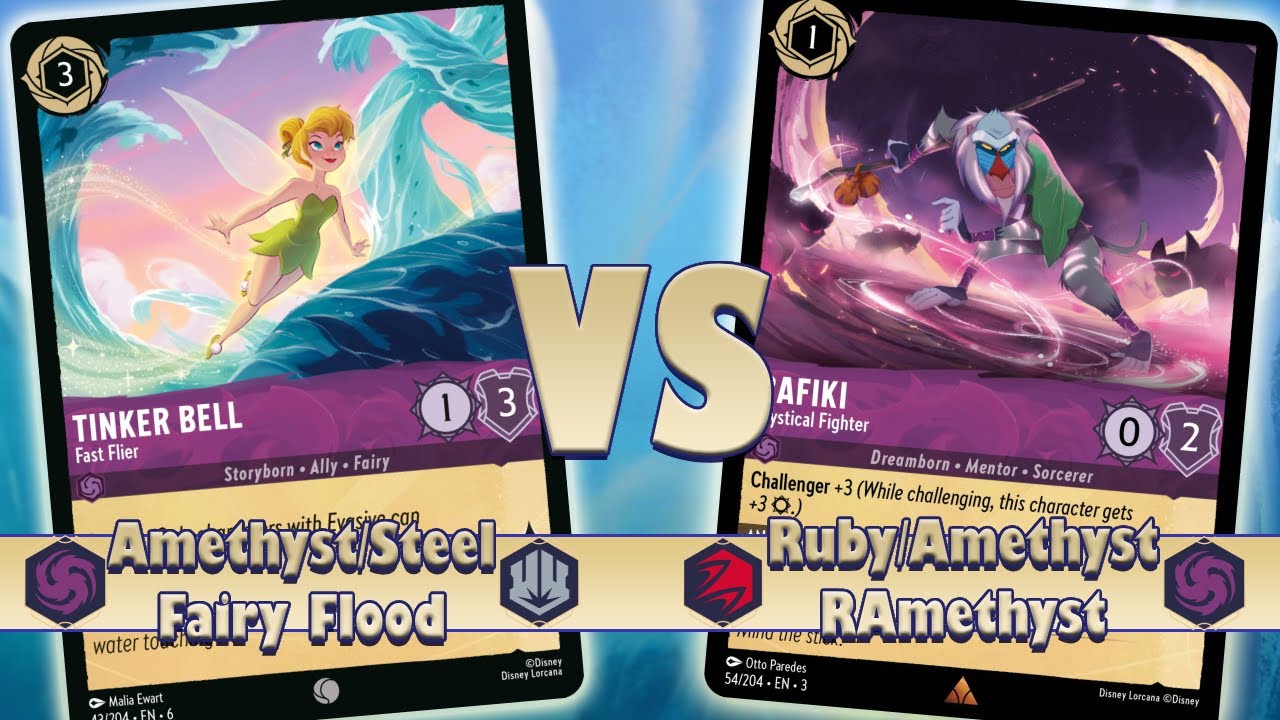 Fairies Flodding - Lorcana Locals - 🔴🟣RAmethyst vs 🟣⚪Flood
