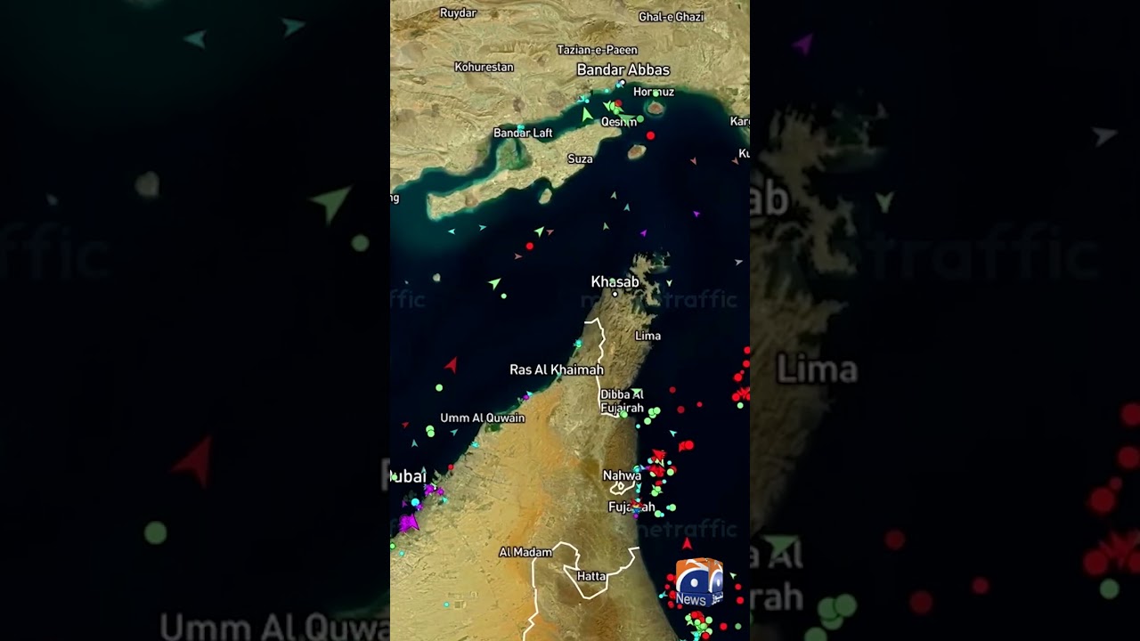 Animation Of Hormuz Traffic As Iran, US Trade Fire In Latest Clashes | Geo News English