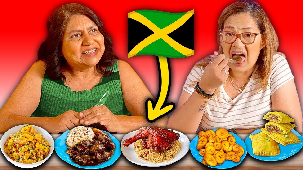 Mexican Moms Try Jamaican Food for the First Time (Ackee & Saltfish, Black Cake)