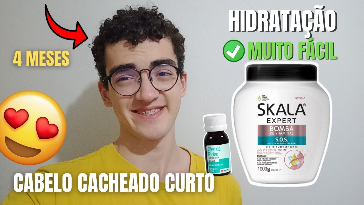 COMO FAZER UMA HIDRATAÇÃO CASEIRA MUITO FÁCIL E RÁPIDA NO CABELO CURTO CACHEADO MASCULINO! 😍