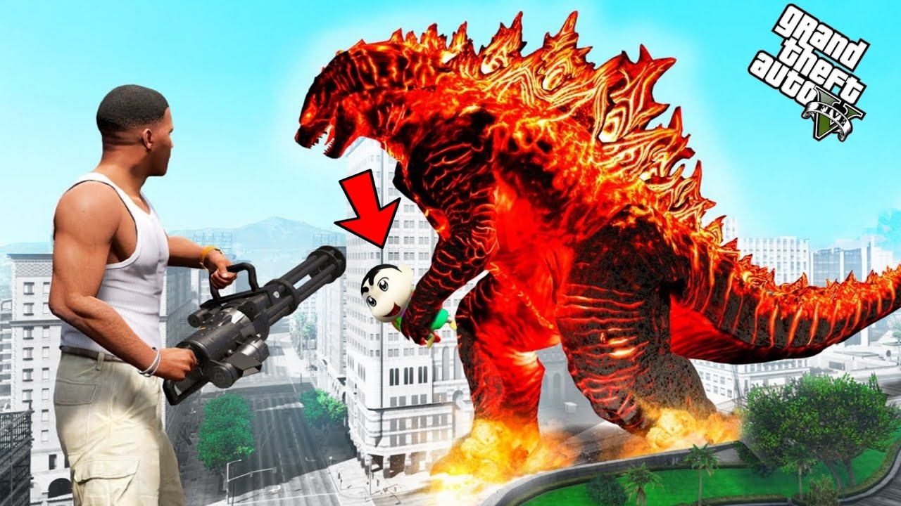FRANKLIN AND SHINCHAN FOUND MECHAGODZILLA IN GTA 5 || GTA 5 TAMIL || KILLADI GAMING